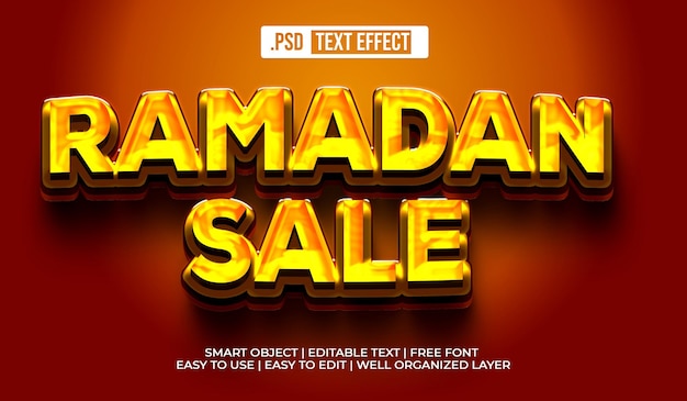 Ramadan Sale Text Style Effect – Free Download