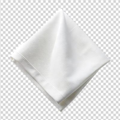 White Fabric Napkin Isolated on White Background – Free Download