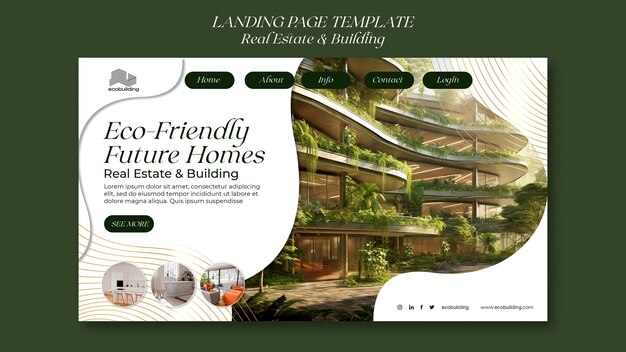 Real Estate and Building Template Design – Free Download