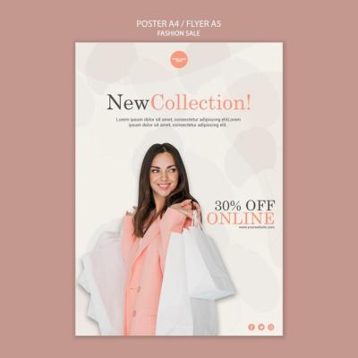 Fashion Sale Poster Template – Free Download