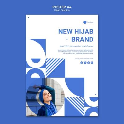 Hijab Fashion Poster Template – Free Download