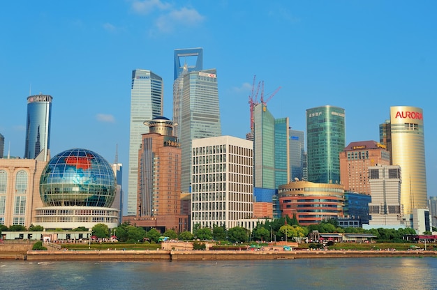 Urban Architecture and City Skyline in Shanghai, China – Free Stock Photo Download