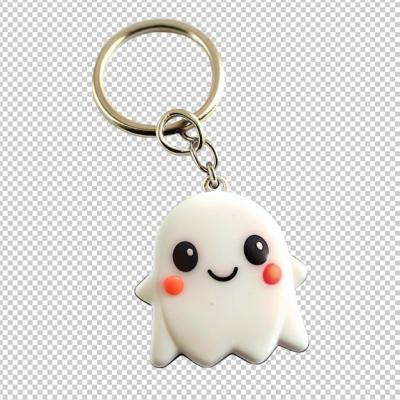 Cute Ghost Keyring on Transparent Background – Free Download