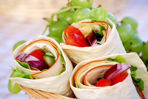 Ham and Cheese Wrap Sandwiches – Free Download