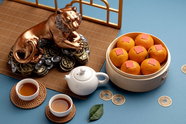 Still Life of Tiger Celebration for Chinese New Year – Free Download