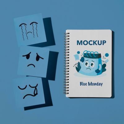 Blue Monday Concept Mock-Up – Free Download