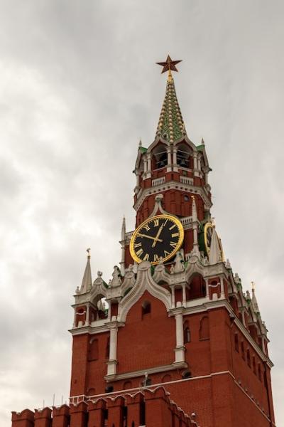 Spasskaya Tower of the Moscow Kremlin from Red Square, Moscow, Russia – Free Download