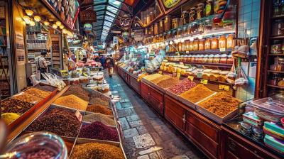 Colorful and Vibrant Interior of a Middle Eastern Market – Free Stock Photo, Download Free