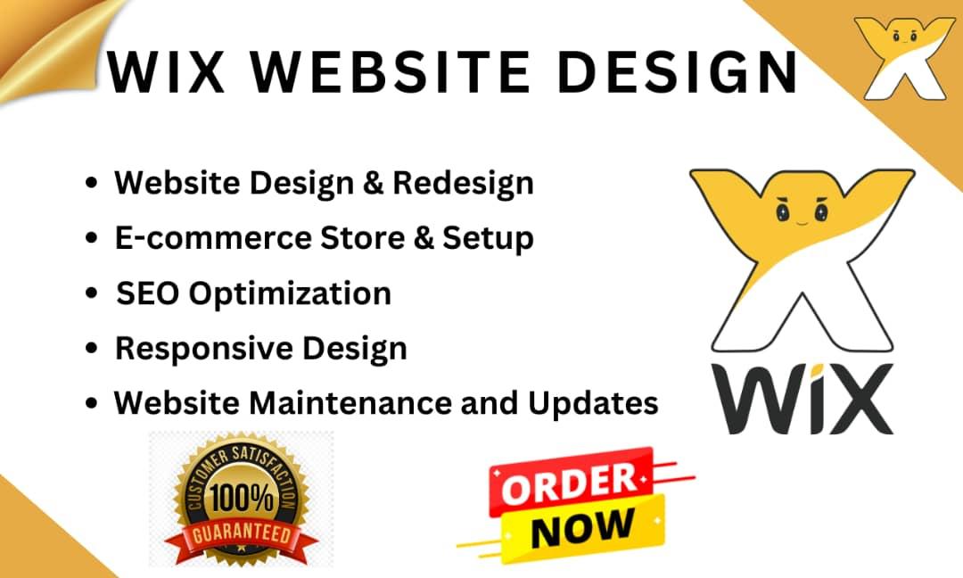 I will wix design and develop custom wix website wix redesign wix seo