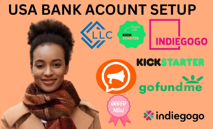 I will create verifield USA bank acount setup for your kickstarter indiegogo gofundme