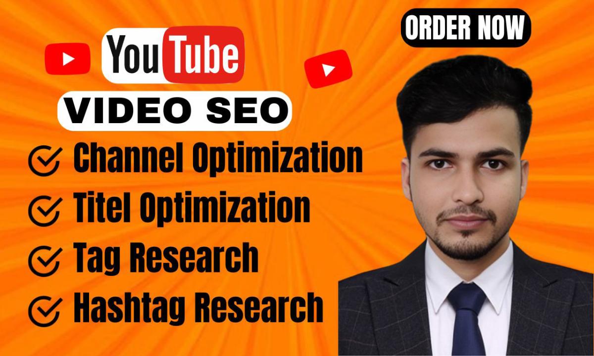 I will do your youtube video SEO for top ranking