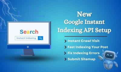 I will give you google instant indexing API service