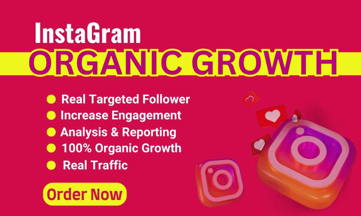 I will do instagram marketing or promotion and organic growth