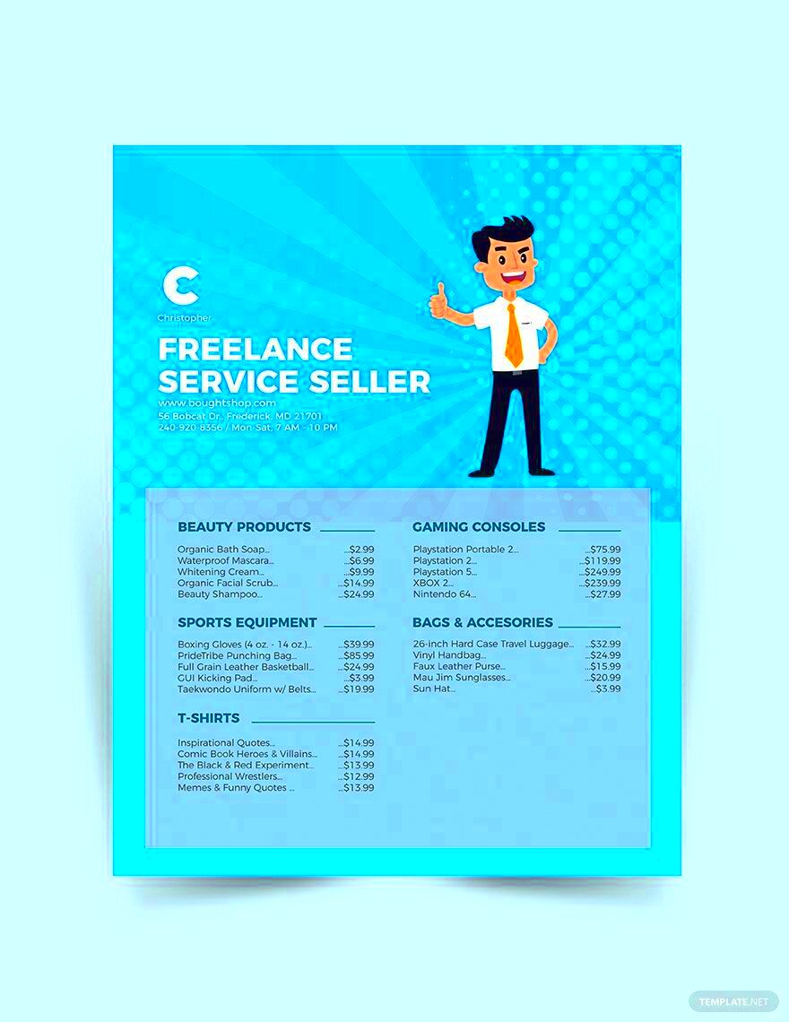 Freelance Pricing Template