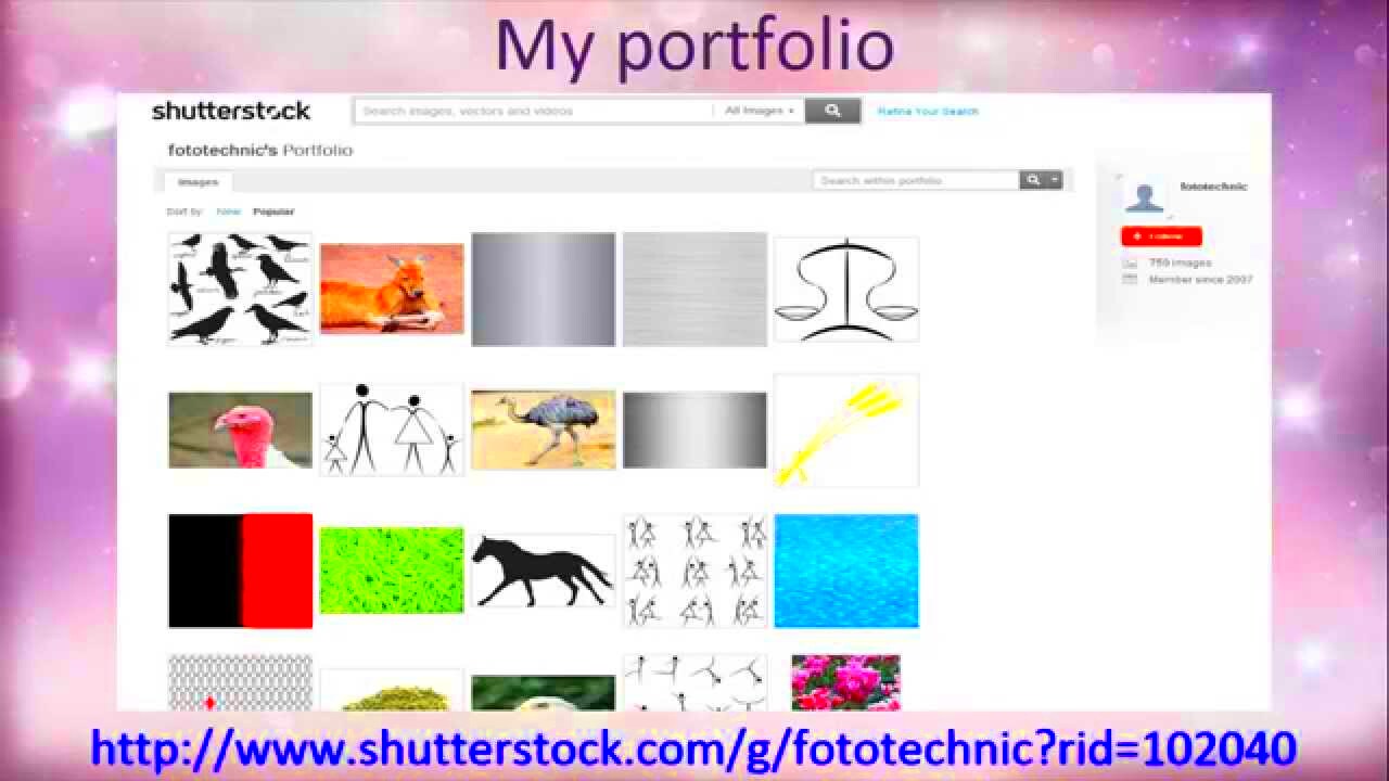 My portfolio on shutterstockcom Fototechnics Portfolio YouTube