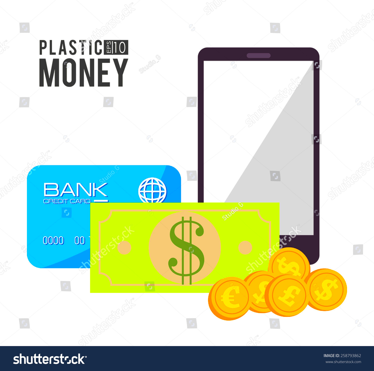 Payment Design Over White Backgroundvector Illustration Stock Vector 