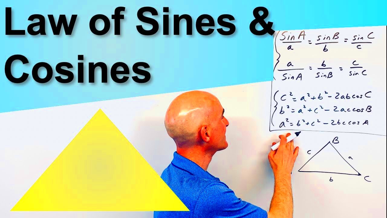 Law of Sines and Law of Cosines 4 Examples YouTube