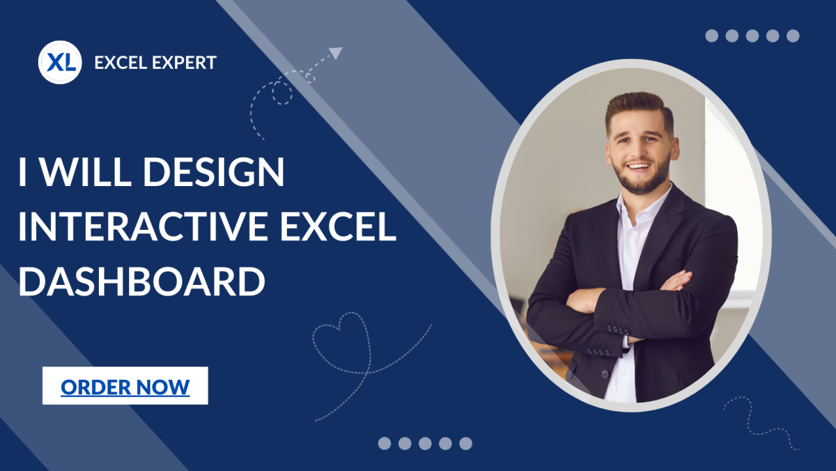 I will create a professional excel dashboard with excel data