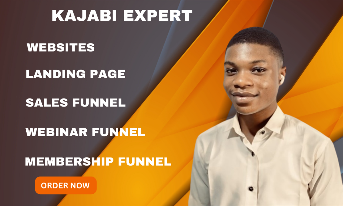 I will build kajabi website kajabi landing page kajabi sales funnel thrivecart