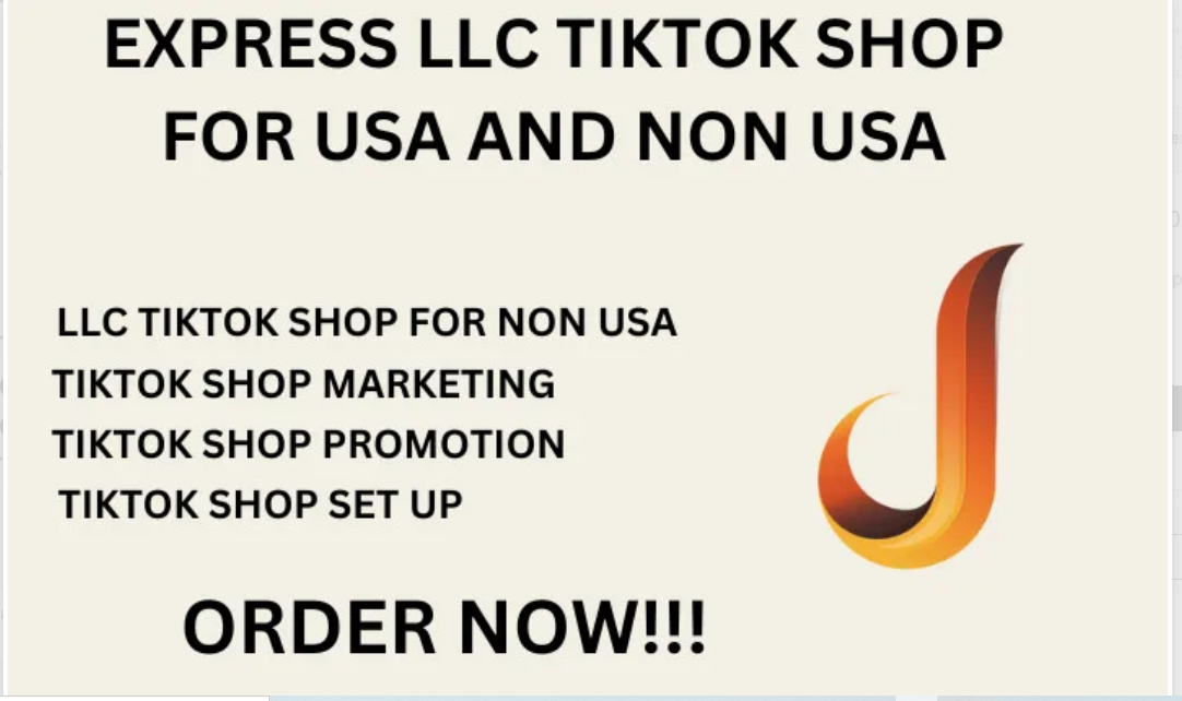 I will create express USA llc tiktok shop for non USA resident