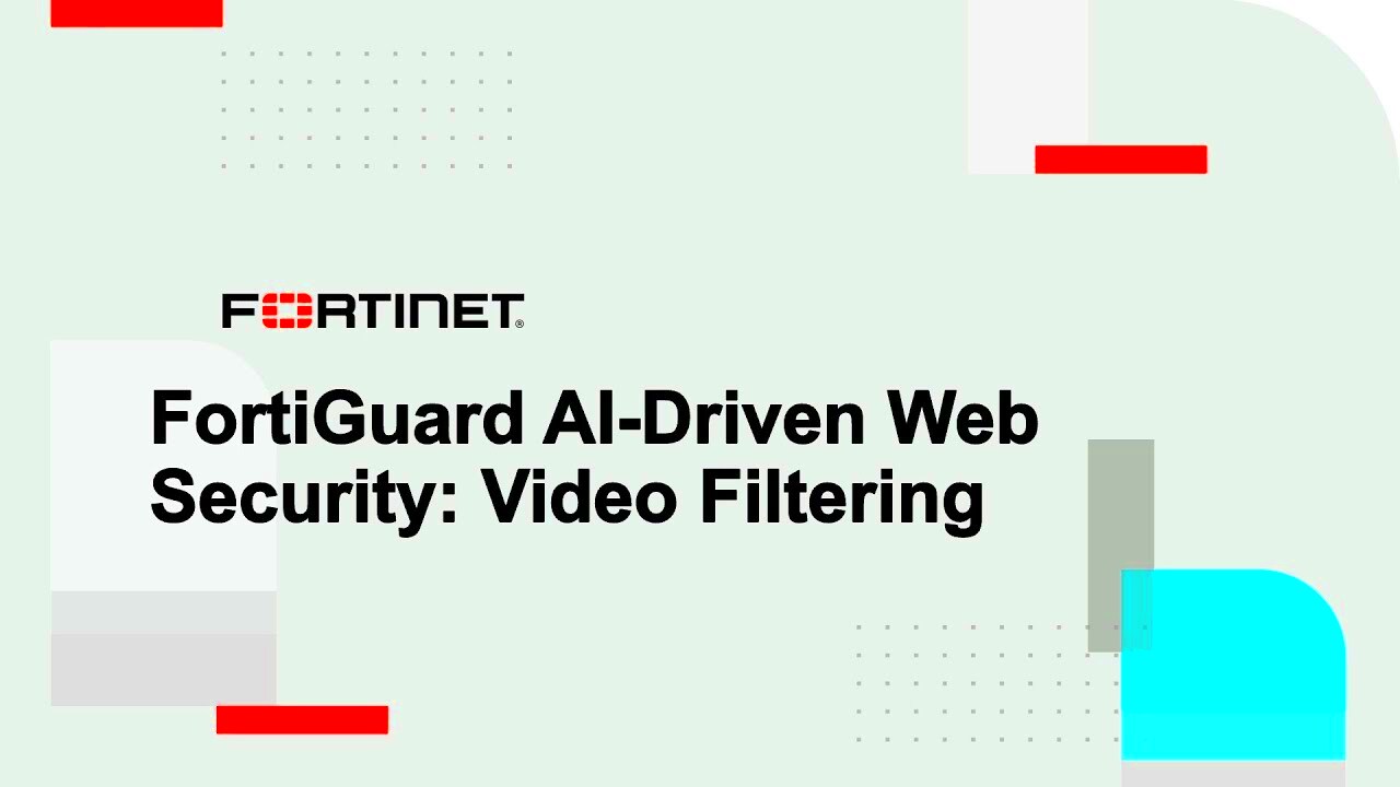 FortiGuard AIDriven Web Security Video Filtering FortiGuard 