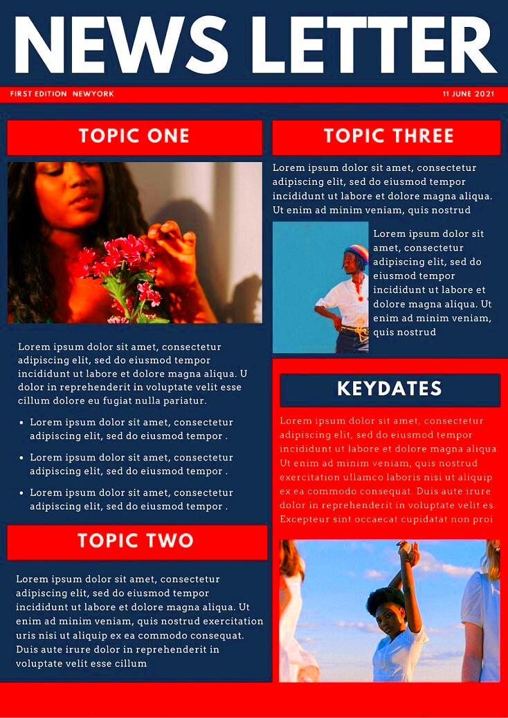 Free Canva Business Newsletter Templates Slidechef