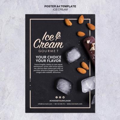 Ice Cream Concept Poster Template – Free Download