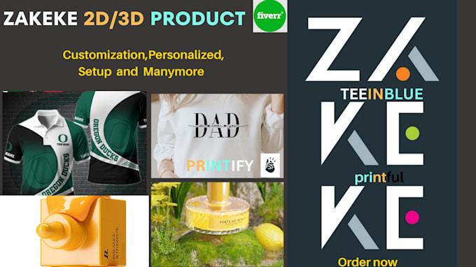 I Will Setup Zakeke 2D, 3D Personalize Product Configurator with Three.js and WebGL