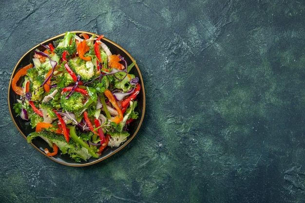 Delicious Vegan Salad Overhead View with Fresh Vegetables – Free Download