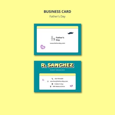 Father’s Day Celebration Business Card – Download Free Stock Photo