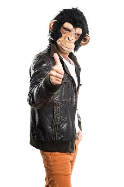 Monkey Man Giving Thumbs Up – Free Download