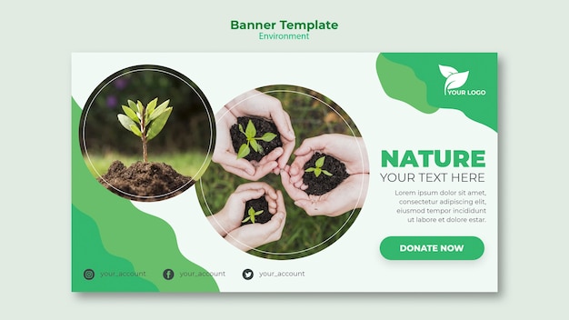 Creative Environmental Banner Template Concept – Free Download