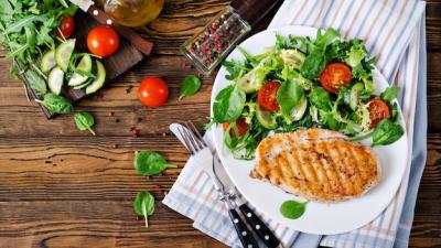 Healthy Grilled Chicken Salad with Fresh Vegetables – Free Download