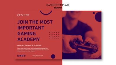 Esports Concept Banner Template – Free Download