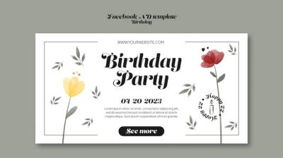 Birthday Celebration Facebook Template – Free Download