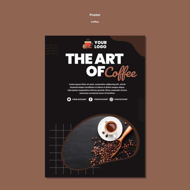 Art of Coffee Poster Template – Free Download