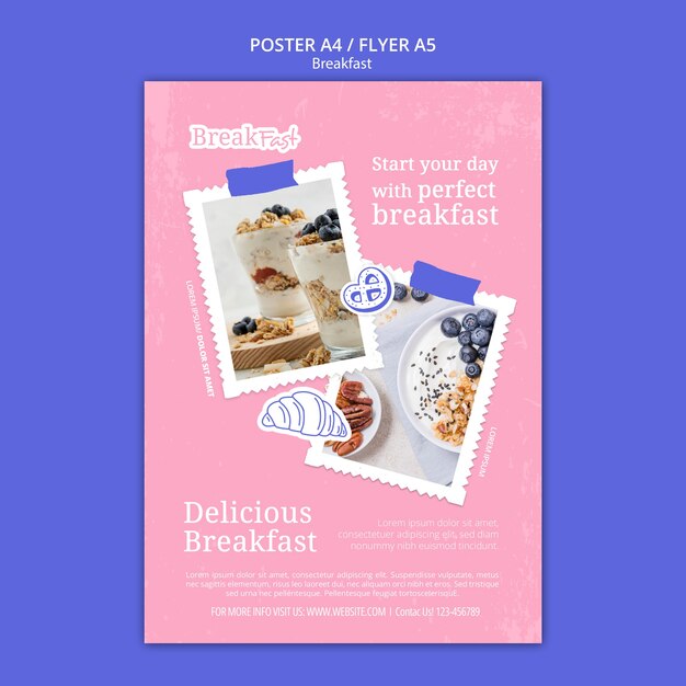 Delicious Breakfast Flyer Template – Free Download