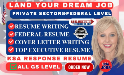 I Will Write Federal Resume Writing, ATS Resume, USAJobs, Veteran, ECQ Resume, LinkedIn