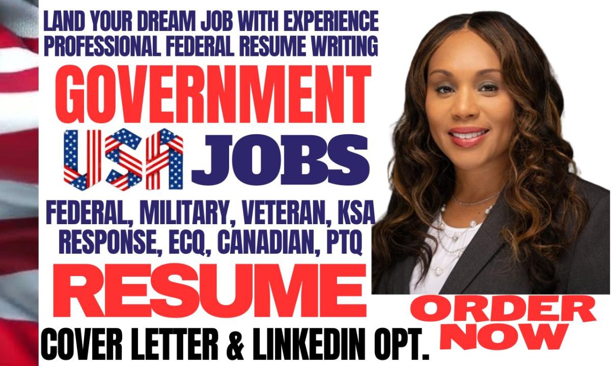 I Will Perfect Your Federal Resume for USAJobs: Expert Recruiter Services for Military Veterans