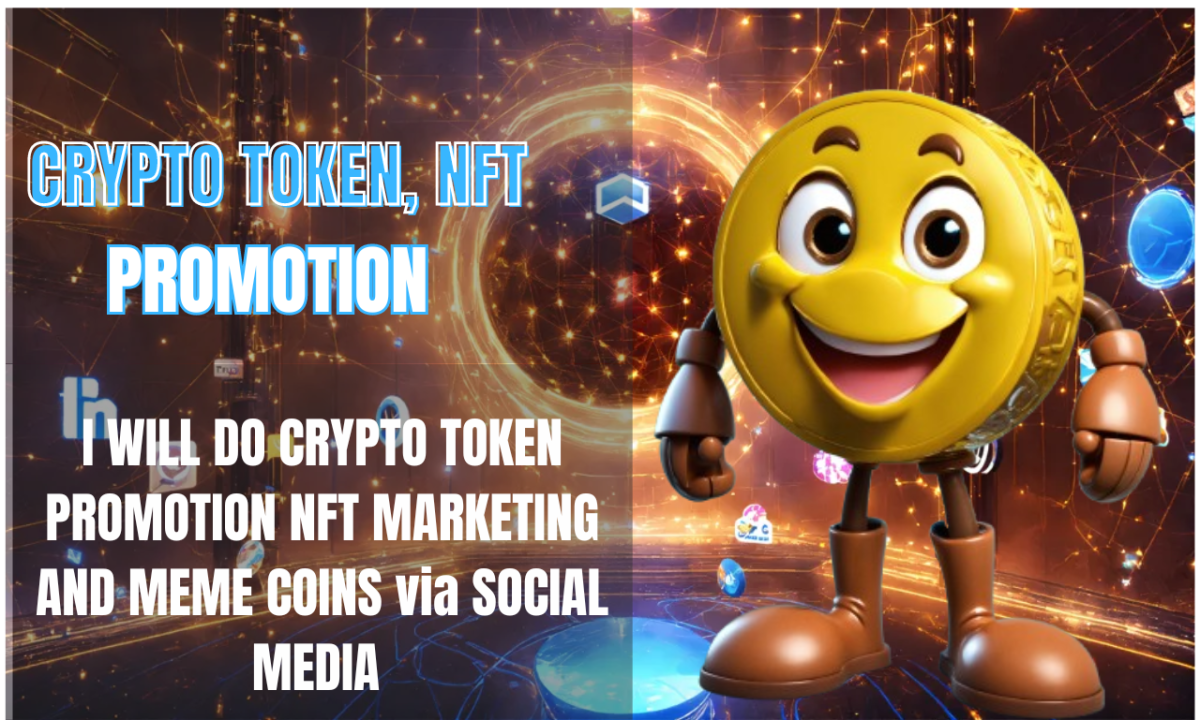 I Will Promote Your Crypto, AI, NFT, and Meme Coin via Social Media