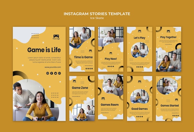 Games Instagram Stories Template Theme – Free Download