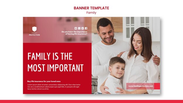 Family Theme Banner Template – Free Download, Free Stock Photo