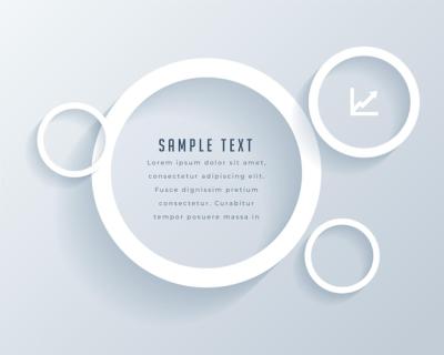 Elegant Business Template Featuring White Circle Design and Text Space – Free Download