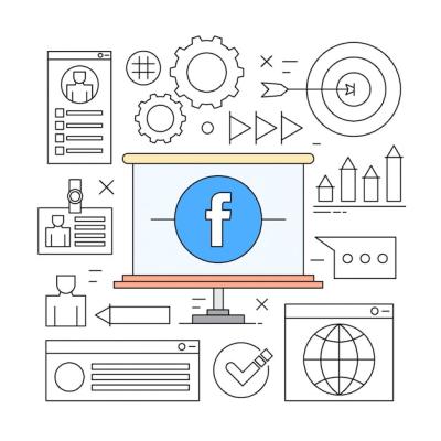 Linear Icons for Business and Social Networks – Free Download