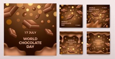 Collection of Realistic World Chocolate Day Instagram Posts – Free Download