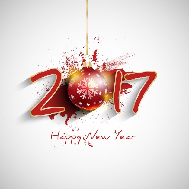 New Year Background Featuring Christmas Balls – Free Download