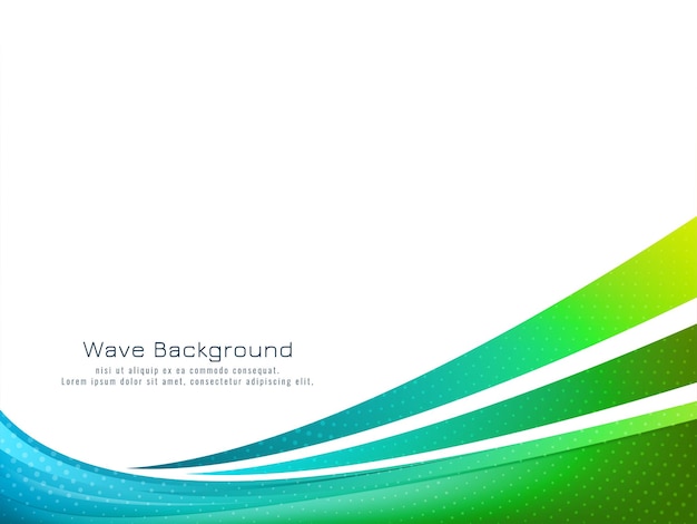 Modern Stylish Colorful Wave Design Background – Free Download