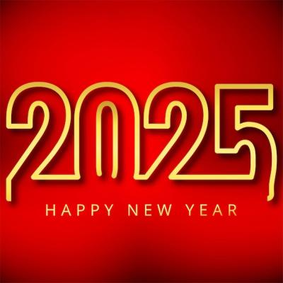 Happy New Year 2025 Firework Celebration Background Design – Free Download