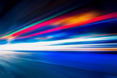 Traffic Light Trails on Street in Shanghai – Free Download