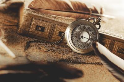 Golden Pocket Watch and Vintage Book with Old Pages – Free Stock Photo, Download for Free